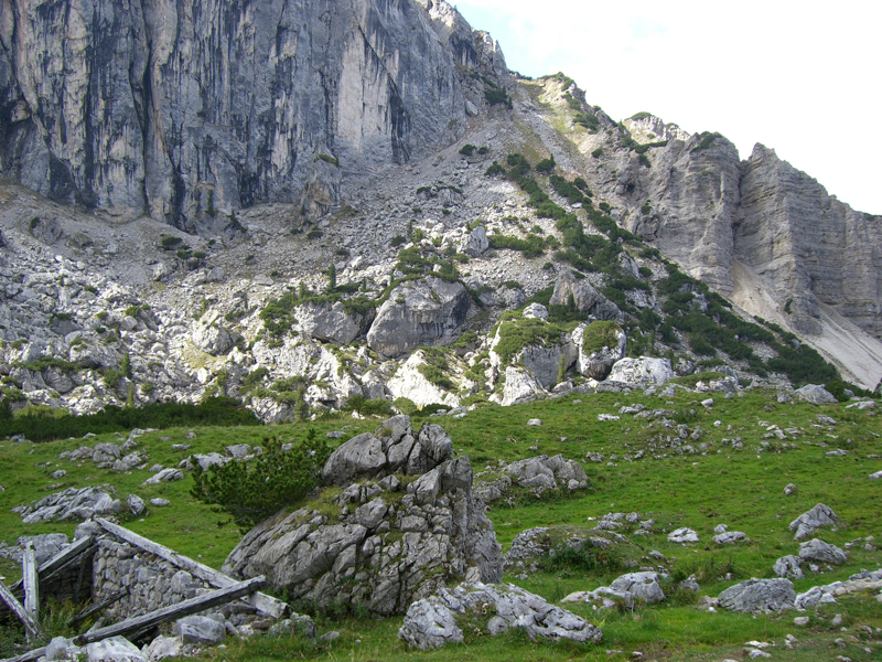 Kotalm-Hochleger, Felswände vor dem Klobenjoch (?)