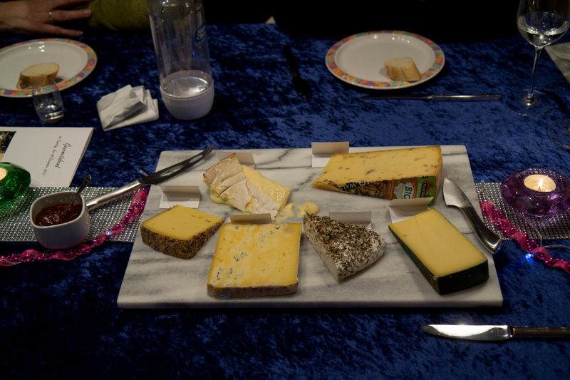 Bio-Käseplatte mit altem Port