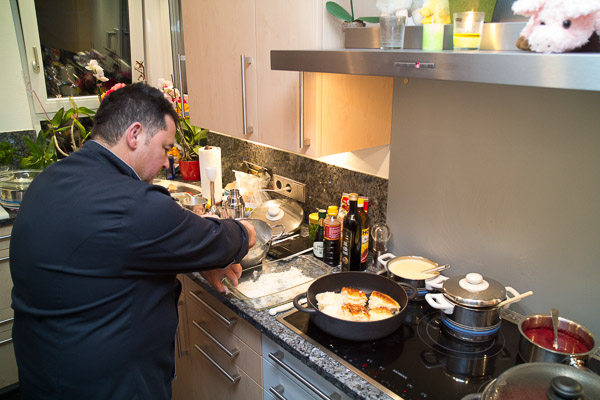 Medaillon von der Lotte 
im Wasabi-Honigmantel
mit gebratenen Kräuterseitlinge in Kürbiskernöl
