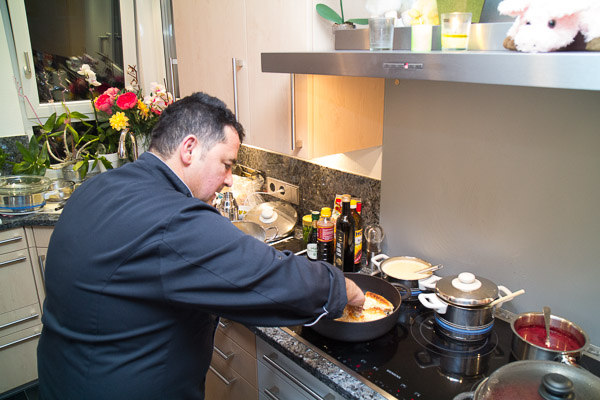 Medaillon von der Lotte 
im Wasabi-Honigmantel
mit gebratenen Kräuterseitlinge in Kürbiskernöl
